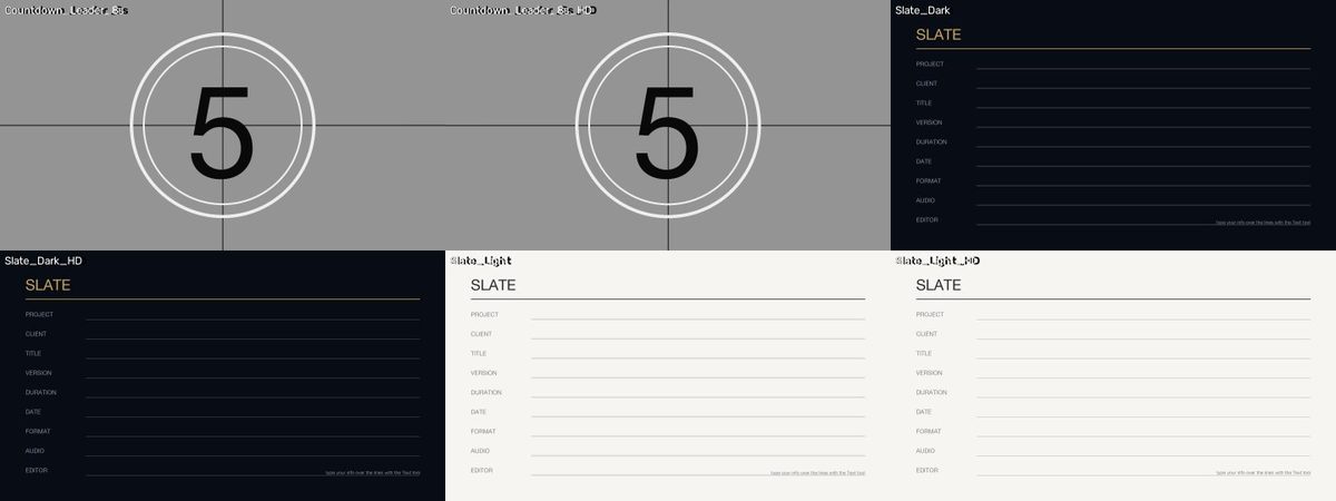Countdown & Slates preview